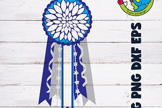 Blue Homecoming Mum SVG | Add Your Own Name Team | Football Team | Homecoming Queen | Ribbons | DXF PNG | Cricut Cut File | Digital Download