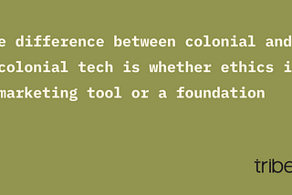 Migrating from Big Tech:  Tribe-X -  towards an ethical online presence