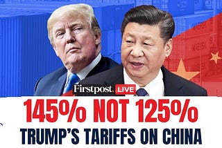 Trump’s tariffs on China amount to 145%, according to the White House.