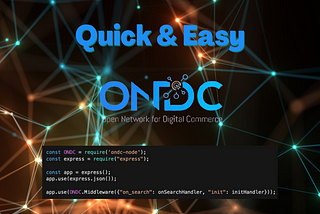 Integrate ONDC with just a  few lines of code