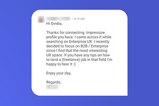 How to land a (freelance) job in Enterprise UX