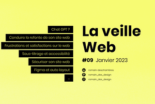 La veille web #9 Janvier 2023
