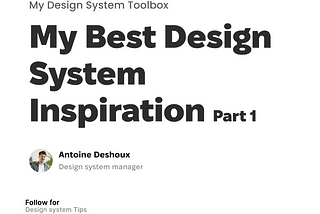 🧰 My design system toolbox : Best design system inspiration