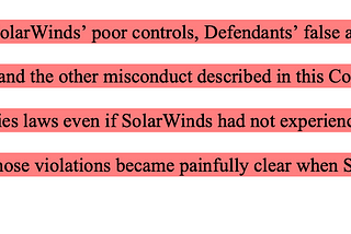 Lessons from the SEC’s Lawsuit against SolarWinds and Tim Brown