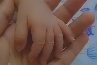 cute, little hands of a baby make you feel alive