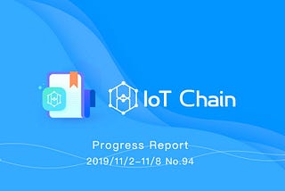 ITC Progress Update 02/11/2019–08/11/2019