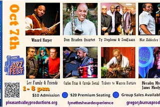 Annual West Orange Jazz Festival at OSPAC 10/07/2023 1–8 PM