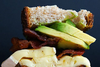 Brie, Bacon & Avocado Sandwich (Quinn Cooper Style)