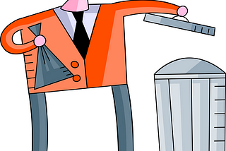 The garbage can
