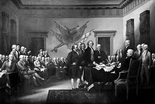 Declaration of Independence (1819), paining by John Trumbull