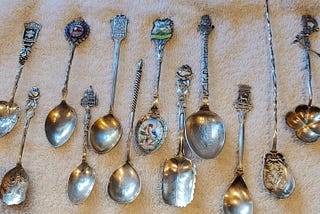 Spoons from travels far and wide