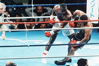 Buster Douglas knocking out Mike Tyson