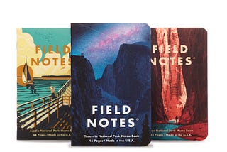 I’m In Love With The Gorgeous Field Notes National Parks Series