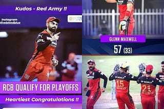 IPL2021: M-48 || Bangalore Vs Punjab — Royal Challengers Through To The Playoffs !!