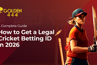 Get a Legal Cricket Betting ID in 2026: A Complete Guide By Golden444