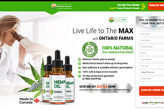 Ontario Farms CBD Canada : Reviews, 100% Legal Reduce Pain, Buy 1 Get 1 FREE!