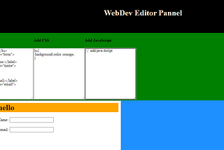 Building web Frame Editor