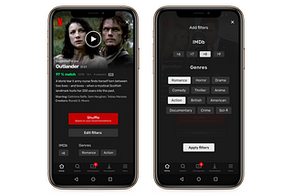 Adding a Shuffle feature to Netflix