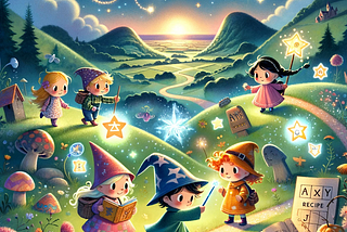 Five friends go on an adventure in the magical land of Numberella