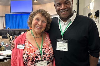 Caption: Laura Gregory, DTM, Incoming District Director for District 39, alongside Leonidas Esquire Williamson, VP of Public Relations for River City Toastmasters Club #7997.