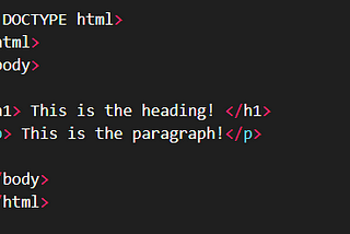 The Basics of HTML