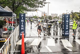 Natalia Golenkova finishing her2nd half marathon. The issue of the difference between the distance recorded by running app and the official measurement of the certified race course.