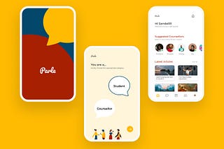Parle- A Counselling App for Students  UI/UX case study.