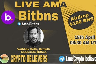 Bitbns AMA with Crypto ₿elievers