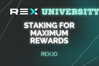 How To Increase Your Crypto Portfolio — maximize crypto staking rewards with REX!