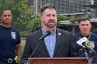 Jack Inacker speaking at Rally for the Pact Act; Philadelphia, PA.