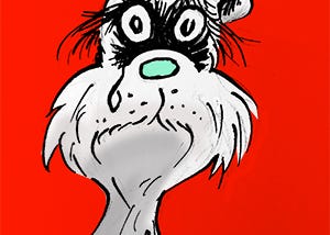 Sad pseudo-Seuss creature