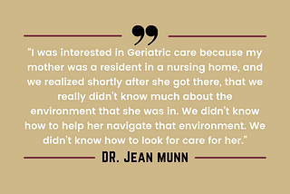 A Sit-Down with Dr. Jean Munn, Florida State University College of Social Work