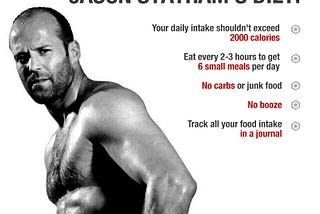 Jason Statham Keto Meal Plan