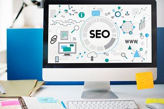 seo illustration on a screen