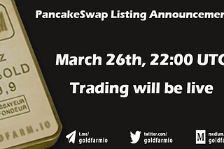 PancakeSwap Listing Announcement