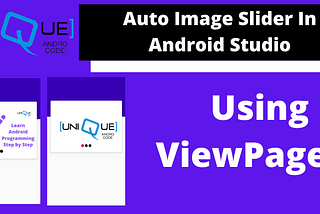 How to create auto image slider in android studio?