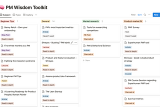 A PM’s best friend- My product wisdom toolkit