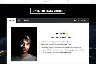 How I Designed My Own Data Science Portfolio Website?