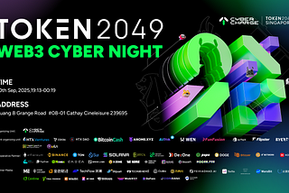 TOKEN2049: One Night. Infinite Energy. WEB3 CYBER NIGHT Goes UnstopCyber!