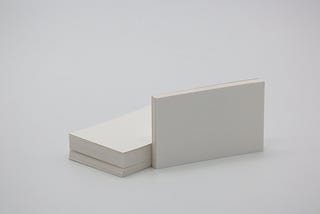 Stock photo image of a stack of blank business cards