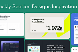 Weekly Section Design Inspiration #1