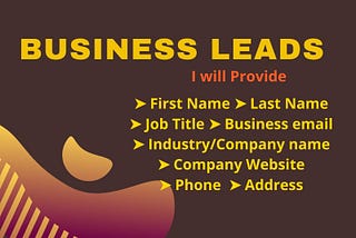 I will find business emails n valid b2b leads by zoominfo n hunter