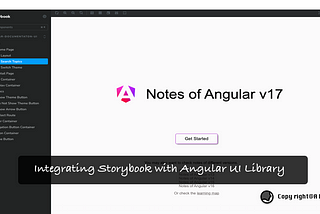 Integrating Storybook with Angular UI Library