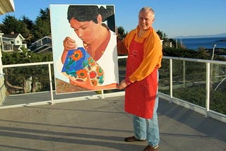 My friend Gerry was a great artist and died recently from complications associated with Parkinson’s disease.