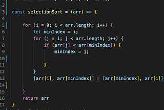 Sorting Algorithms — Selection Sort