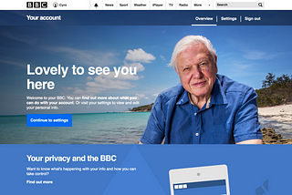 Designing BBC account : with BIG data comes BIG responsibility.