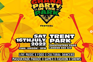 Ghana Party in the Park 2022
