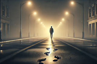 Step by Step: Loneliness, Footprints on the Street