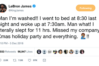 Habits of LeBron James. Part 1 — SLEEP