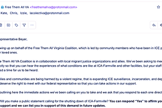 “I do intend to go” Congressman Don Beyer Commits to Visiting Farmville Detention Center at a…